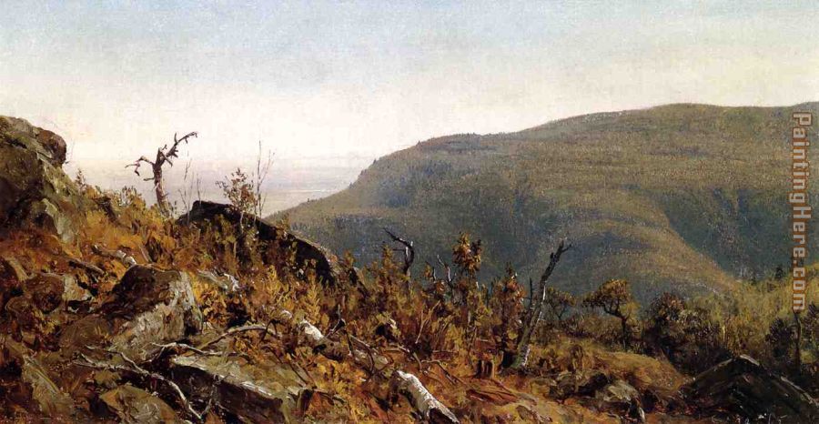 The View from South Mountain in the Catskills, A Sketch painting - Sanford Robinson Gifford The View from South Mountain in the Catskills, A Sketch art painting